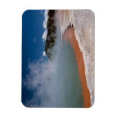 Dampf steigt aus Champagne Pool auf WAI-O-TAPU Magnet (Vertikal)