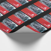 Dampf-Turbine Baldwin LokomotiveS-2 PRR Geschenkpapier (Ecke)