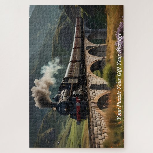 Dampf über den Highlands: Eine Reise durch die Zei Puzzle (Vertikal)