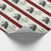 Dampf-Zug-frohe Weihnacht-Packpapier Geschenkpapier (Ecke)