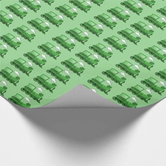 Dampf-Zug Geschenkpapier (Ecke)