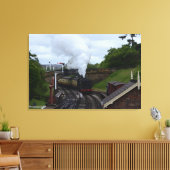 Dampf-Zug in Yorkshire Leinwanddruck (Insitu (Wohnzimmer))