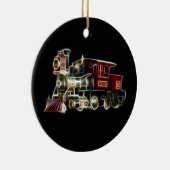 Dampf-Zug-LokomotivMotor Keramik Ornament (Rechts)