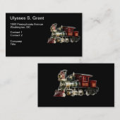 Dampf-Zug-LokomotivMotor Visitenkarte (Vorne/Hinten)