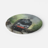 Dampf-Zug-Papier-Teller Pappteller (Schrägansicht)