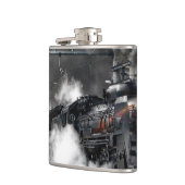 Dampf-Zug-sich fortbewegende Transport-Nacht Flachmann (Links)