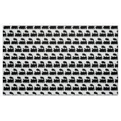 Dampf-Zug-Symbol-Muster - Schwarzes Stoff (Fat Quarter (45,7 x 55,9 cm))