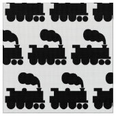 Dampf-Zug-Symbol-Muster - Schwarzes Stoff (Nahaufnahme)