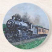 Dampf-Zug-Untersetzer Sandstein Untersetzer (Vorne)