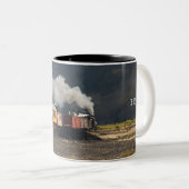Dampf-Zug Zweifarbige Tasse (VorderseiteRechts)