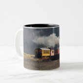 Dampf-Zug Zweifarbige Tasse (Vorderseite Links)