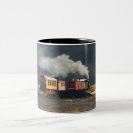 Dampf-Zug Zweifarbige Tasse