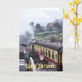 DAMPF-ZÜGE KARTE (Gelbe Blume)