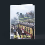 DAMPF-ZÜGE KARTE<br><div class="desc">Ein Nostalgiker und ein historischer Blick auf Dampfzüge im schönen Landkreis von Yorkshire England Großbritannien. Klare Rottöne und sahnt von den Zügen und vom kontrastierenden Grün des Motors,  der ganz zum Leben mit Zazzles großartigem Drucken geholt wird. Geschenke für alle Dampfzugenthusiasten.</div>