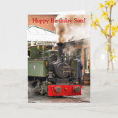 DAMPF-ZÜGE KARTE (Gelbe Blume)