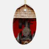 Dampfantrieb Antique Tracter Keramik Ornament (Rechts)