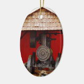 Dampfantrieb Antique Tracter Keramik Ornament (Links)