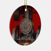 Dampfantrieb Antique Tracter Keramik Ornament (Rechts)