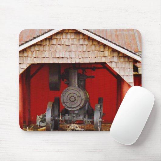 Dampfantrieb Antique Tracter Mousepad (Mit Mouse)