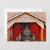 Dampfantrieb Antique Tracter Postkarte (Vorne/Hinten)