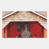 Dampfantrieb Antique Tracter Rechteckiger Aufkleber (Vorderseite)