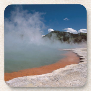 Dampfaufgang aus dem Champagne Pool auf WAI-O-TAPU Getränkeuntersetzer