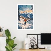 Dampfbad-Frühling Druck Colorado 1 Poster (Heimbüro)