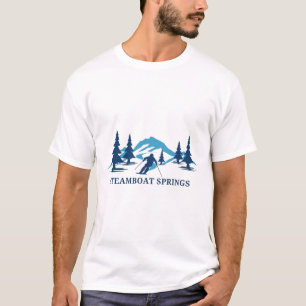 Dampfbad Quellen Colorado Skigebiet Skifahren Skif T-Shirt