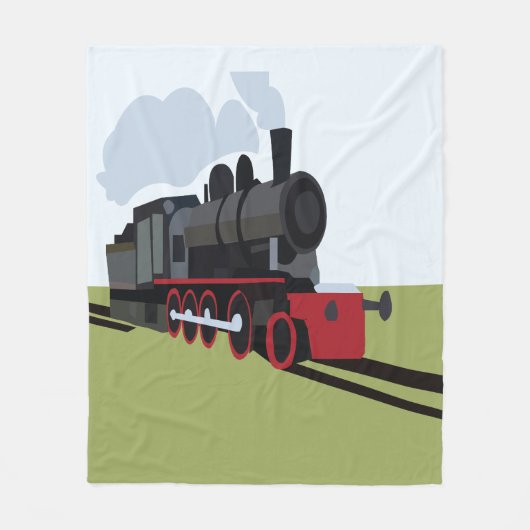 Dampfbahn Fleecedecke (Vorderseite)