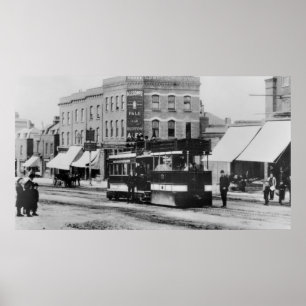 Dampfbahn in Nord-London in den 80er Jahren Poster