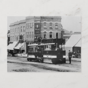 Dampfbahn in Nord-London in den 80er Jahren Postkarte