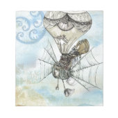 Dampfballon Notizblock (Vorderseite)