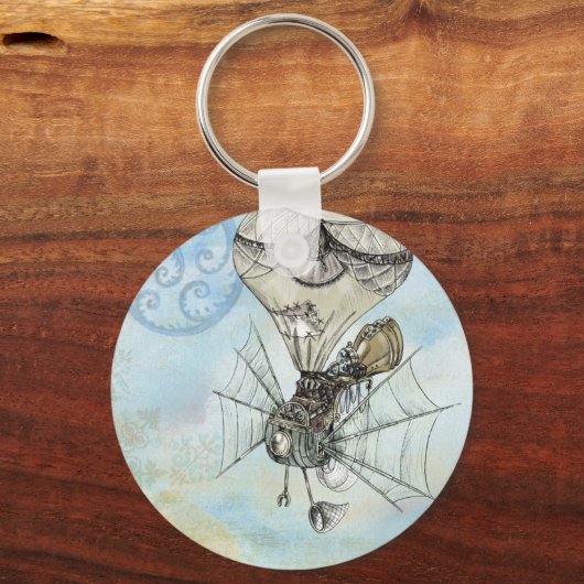 Dampfballon Schlüsselanhänger (Vorderseite)