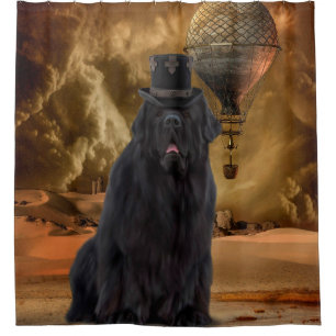 Dampfbark-Hund-Duschvorhang Duschvorhang