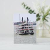 Dampfboot auf dem Mississippi Postkarte (Stehend Vorderseite)