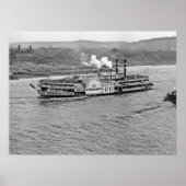 Dampfboot 'Cincinnati' 1906 BW Poster (Vorne)