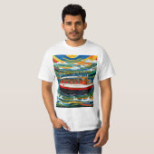 Dampfboot im Sturm 3 T-Shirt (Vorne ganz)