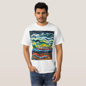 Dampfboot im Sturm 5 T-Shirt (Vorne ganz)