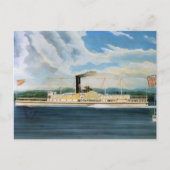 Dampfboot Vanderbilt 1847 Postkarte (Vorderseite)