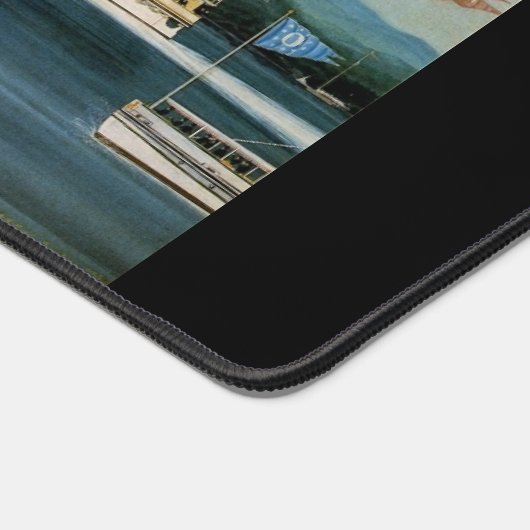 Dampfboot Vanderbilt 1847 Schreibtischunterlage (Ecke)