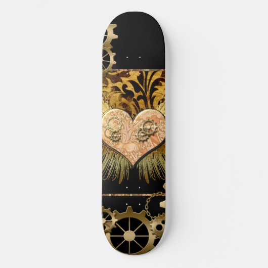 Dampfbunker Herz Skateboard (Vorderseite)