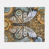 Dampfbunker Schmetterling Fleecedecke (Vorderseite (Horizontal))