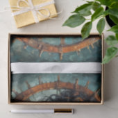 Dampfbunker-Zeitmesser-Porträt-Decoupage Seidenpapier (Geschenk)
