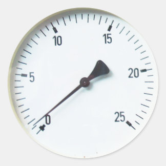 Dampfdruckmessgerät Runder Aufkleber