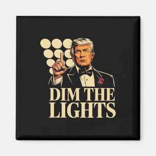 Dämpfe die Lichter Trump Funny Retro Magnet