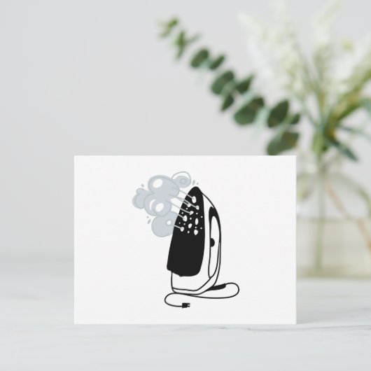 Dampfeisen Postkarte (Stehend Vorderseite)