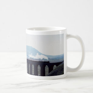 Dämpfen Sie Zug "grünen Pfeil" auf Ribblehead Kaffeetasse