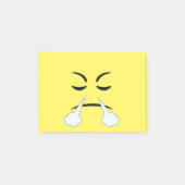 Dämpfen von Emoji Post-it Klebezettel (Vorderseite)
