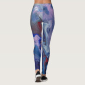 Dampfende abstrakte Leggings (Rückseite)