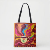 Dampfende Kaffeetasse Muster Tasche (Vorderseite)